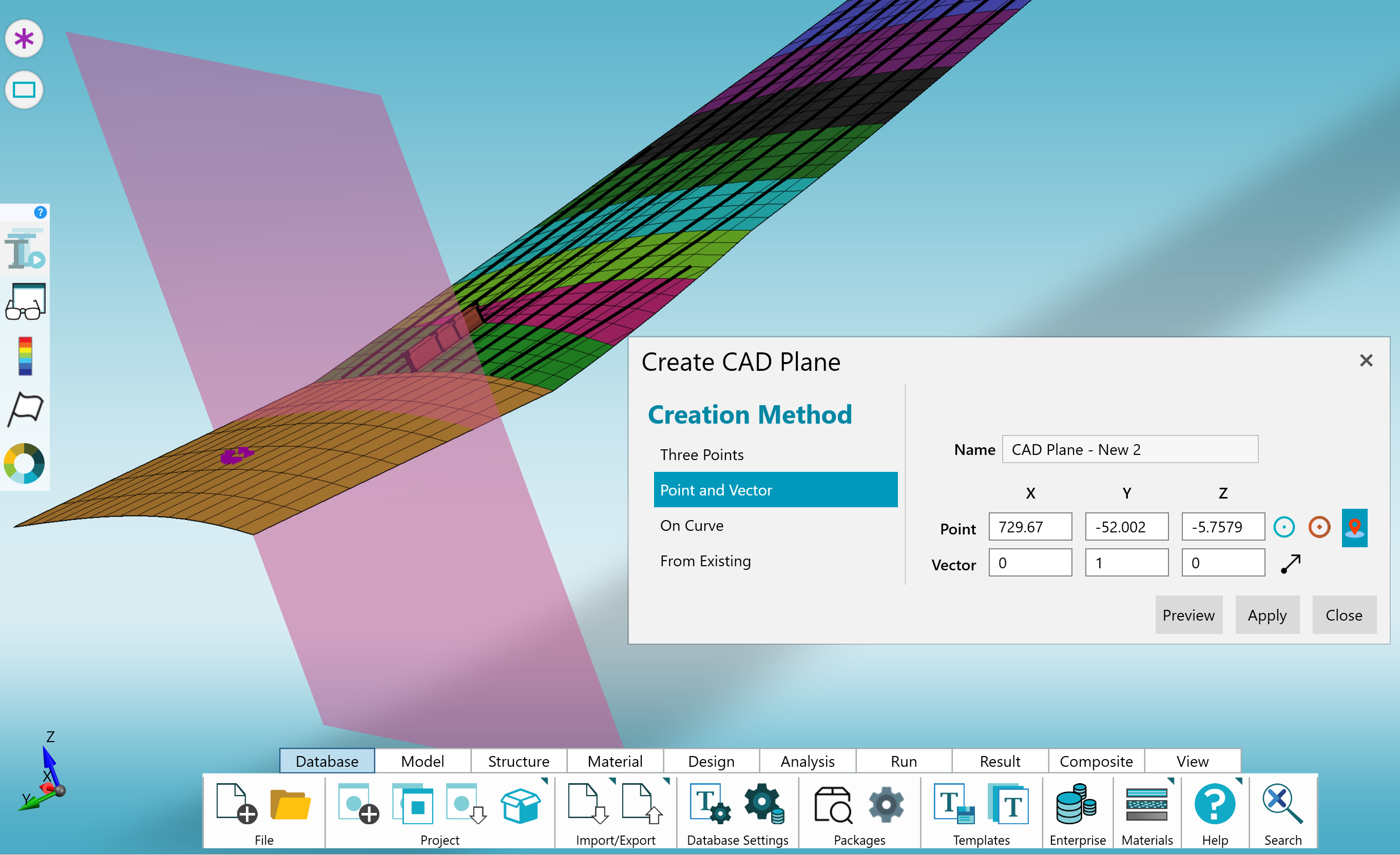 CreatePlanePointAndVector.png